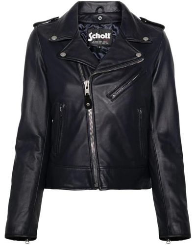 Schott Nyc Jackets > leather jackets - Bleu