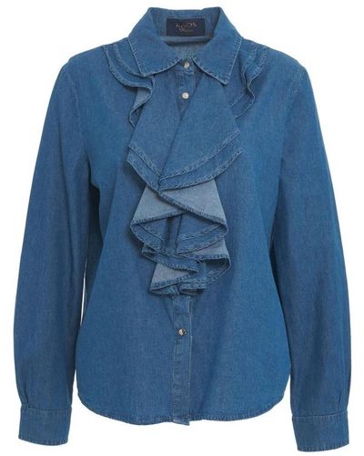 Kaos Denim Shirts - Blue