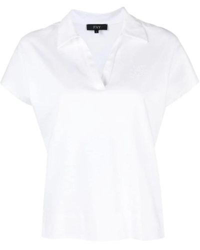 Fay Tops > polo shirts - Blanc