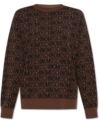 Moschino Suéter con logotipo - Marrón