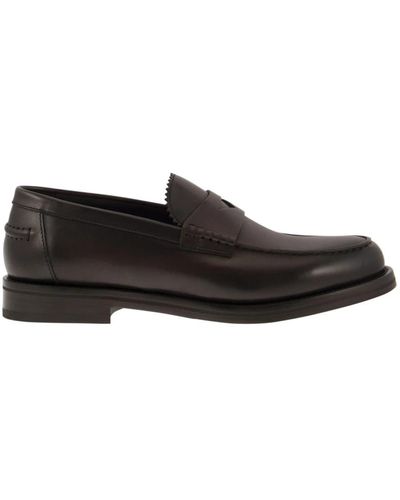 Doucal's Classico penny loafer in pelle - Nero