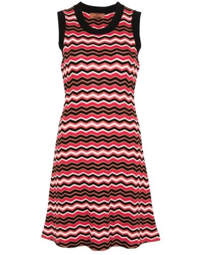 Missoni Knitted Dresses - Red