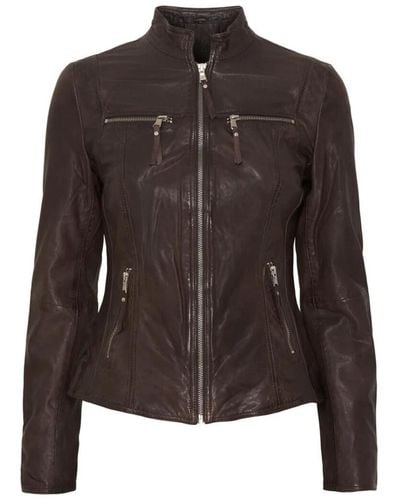 Notyz Leather Jackets - Braun