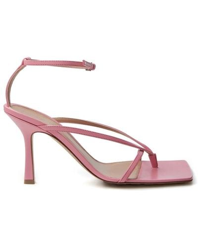Bottega Veneta High Heel Sandals - Pink
