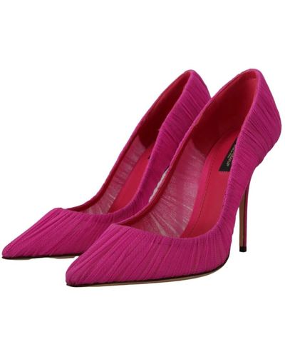 Dolce & Gabbana Rosa tüll stiletto pumps - elegant und stilvoll - Lila
