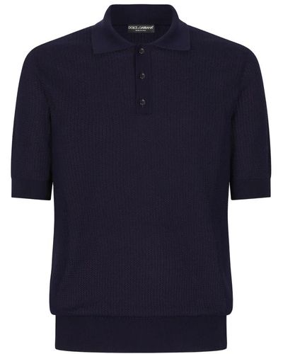 Dolce & Gabbana Polo Shirts - Blue