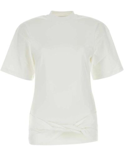 Off-White c/o Virgil Abloh Weiße baumwoll-t-shirt off