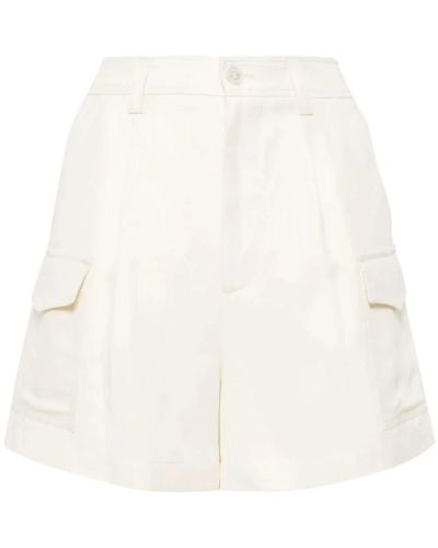 Woolrich Shorts blancos para mujeres ss 24