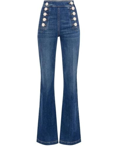 Elisabetta Franchi Jeans boot-cut per donne - Blu
