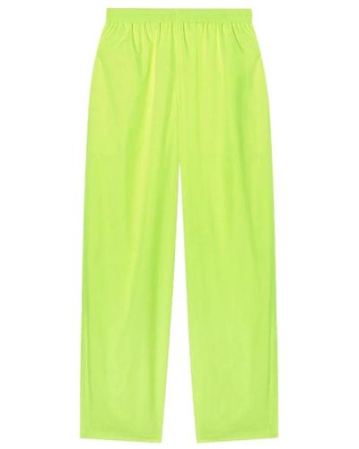 Balenciaga Fluoreszierende gelbe technische popeline-trainingshose - Grün