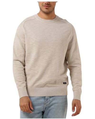 Calvin Klein Slub texture sweater - Grau