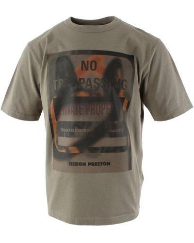 Heron Preston T-Shirts - Grey