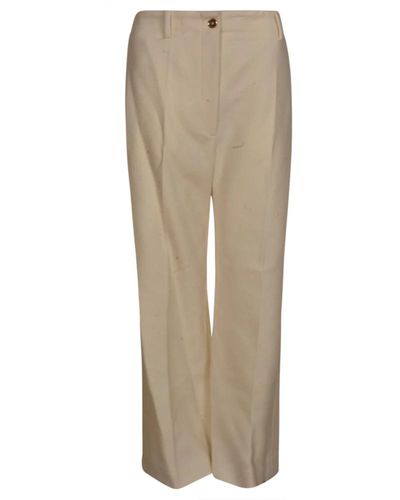 Patou Straight Trousers - Natural