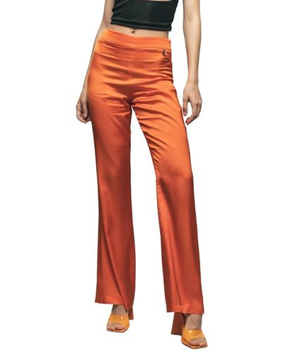 Gaelle Paris Wide trousers - Naranja