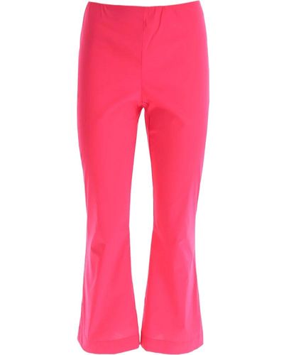 Liviana Conti Straight Trousers - Pink