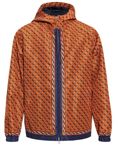 Gucci Giacca stampata monogramma geometrico - Arancione