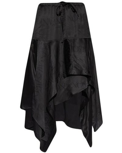 JW Anderson Asymmetrical skirt - Negro