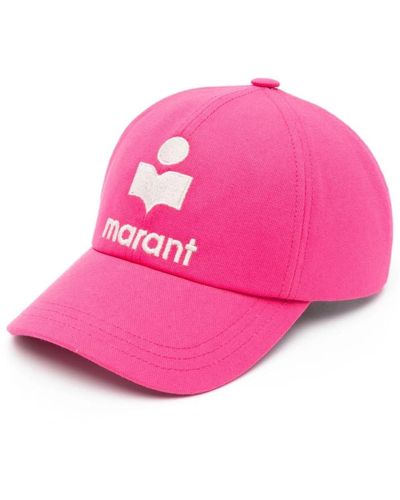 Isabel Marant Fuchsia logo-bestickte baseballkappe - Pink