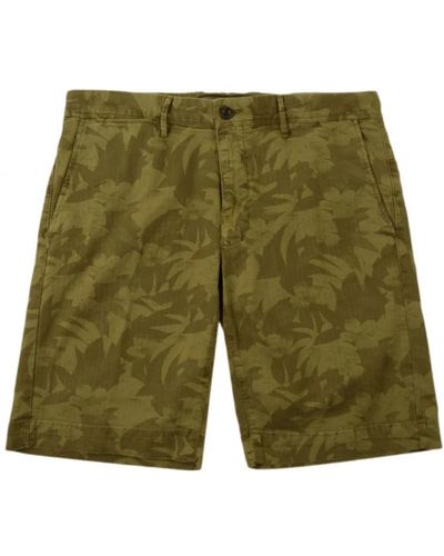 Incotex Grüne bedruckte bermuda shorts