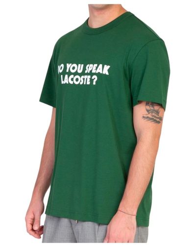 Lacoste Festliches print t-shirt - Grün