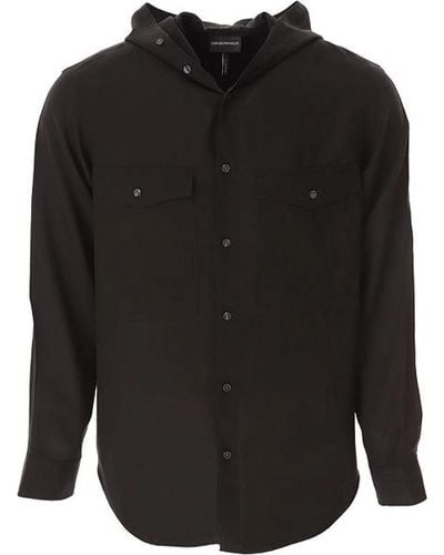 Emporio Armani Casual Shirts - Black