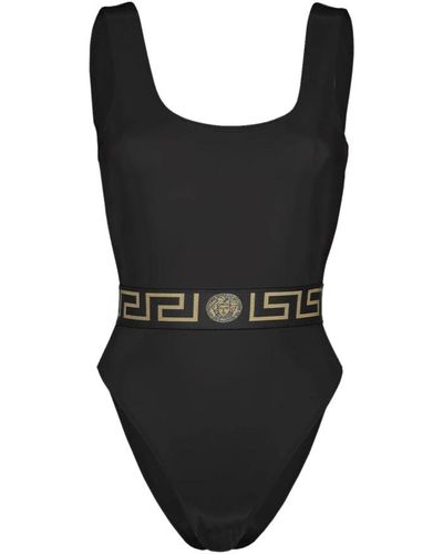 Versace Greca traje de baño - Negro