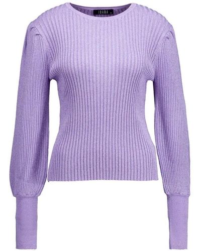 Ibana Round-Neck Knitwear - Purple