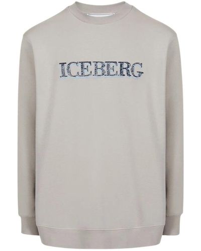 Iceberg Sweatshirt mit logo - Grau