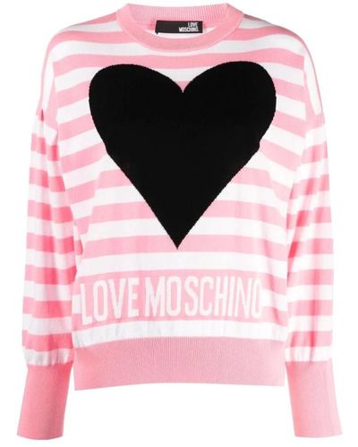 Love Moschino Round-Neck Knitwear - Pink