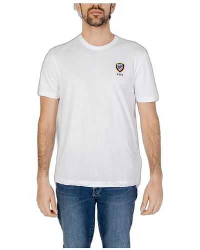 Blauer T-Shirts - White