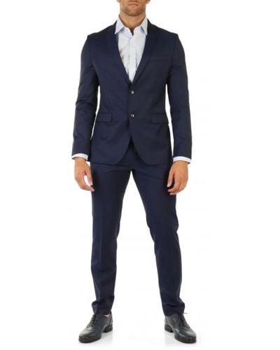 BOSS Single Breasted Suits - Blue