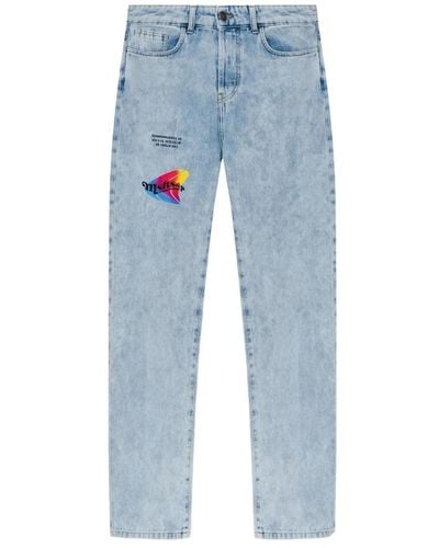 Msftsrep Printed jeans - Blu