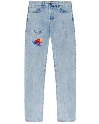 Msftsrep Printed jeans - Blau