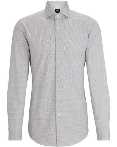 BOSS Casual Shirts - Grey