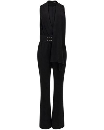 Guess Schwarzer svasata jumpsuit