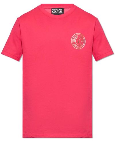 Versace T-shirt mit logo - Pink