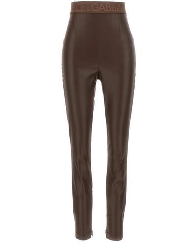 Dolce & Gabbana Trousers > leggings - Marron
