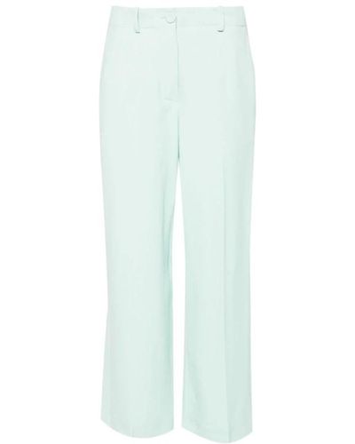 Erika Cavallini Semi Couture Cropped Trousers - Blue