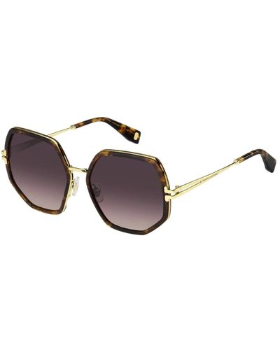 Marc Jacobs Havana rose gold occhiali da sole marrone sfumato