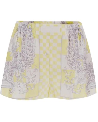 Versace Seiden barock shorts - Mehrfarbig