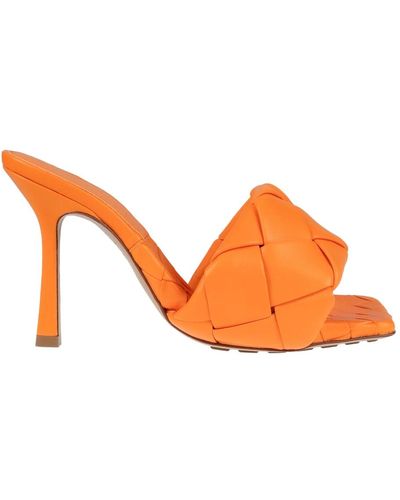 Bottega Veneta Leder Sandalen für warmes Wetter - Orange