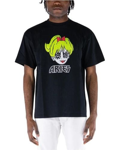 Aries Kiss t-shirt modello - Nero