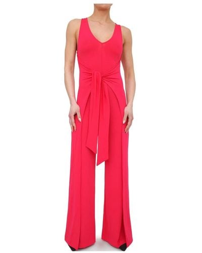 Guess Langer Jumpsuit in Fuchsia - Rot