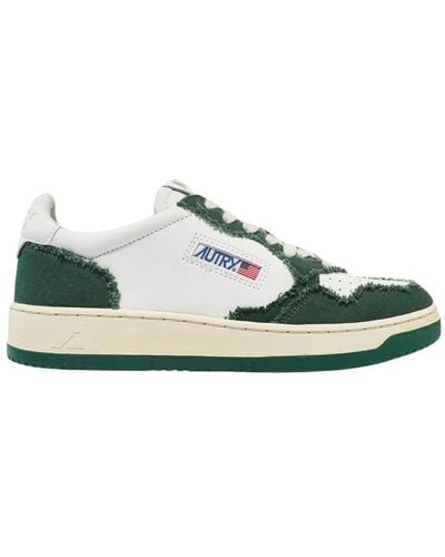 Autry Retro canvas sneakers weiß - Grün