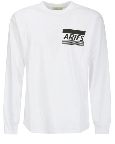 Aries Long Sleeve Tops - White