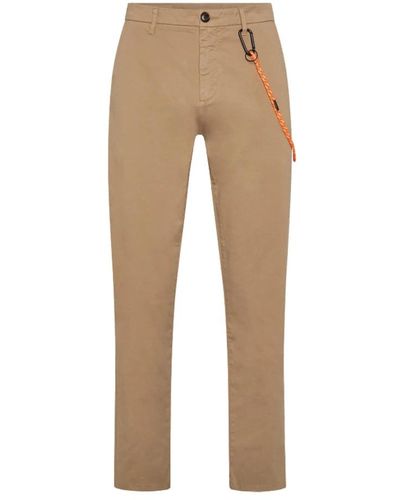 Sun 68 Straight Trousers - Natural