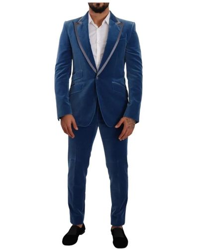 Dolce & Gabbana Single breasted suits - Blu