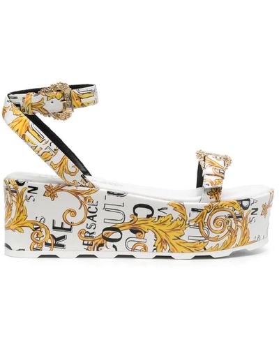 Versace Women shoes sandals white ss 23 - Metálico
