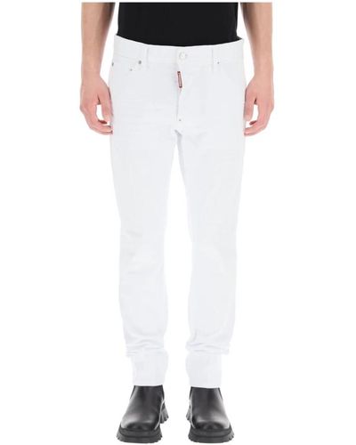 DSquared² Jean taureau cool - Blanc