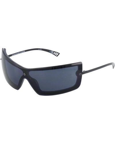 Le Specs Stylische bodyguard sonnenbrille in schwarz - Blau